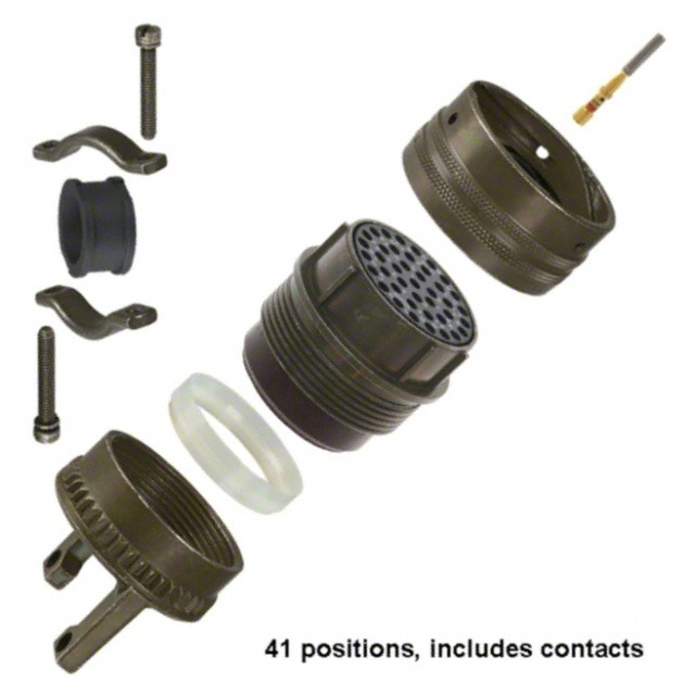 41 Position Circular Connector Plug, Female Sockets Crimp